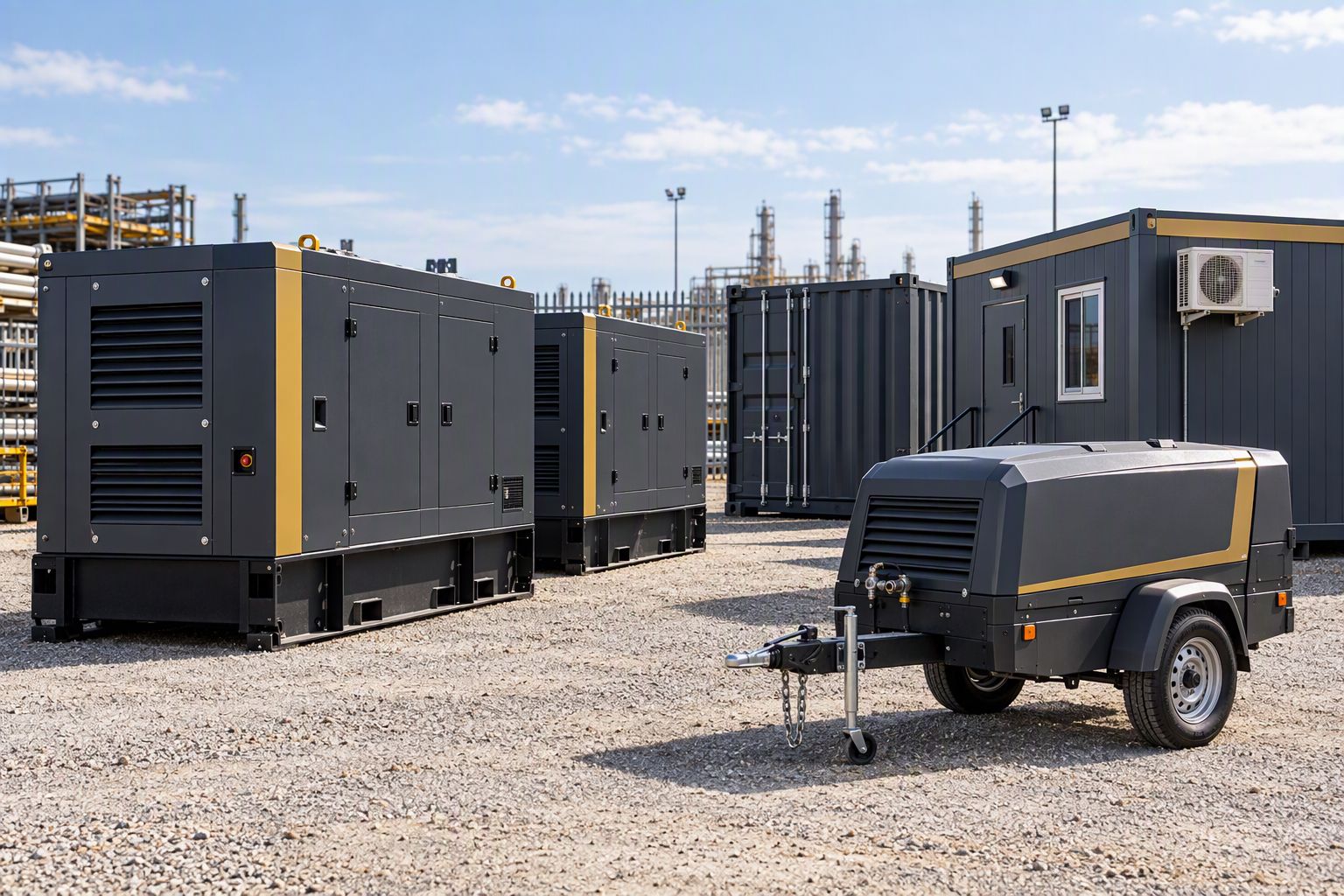 Gensets, compressor and site units